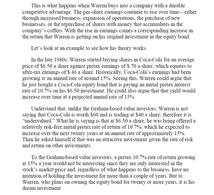 Warren Buffett Equity-Bond Valuation 2